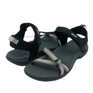 Teva Verra Black Grey Athletic Hiking Sandals Womens Size 11 1006263
